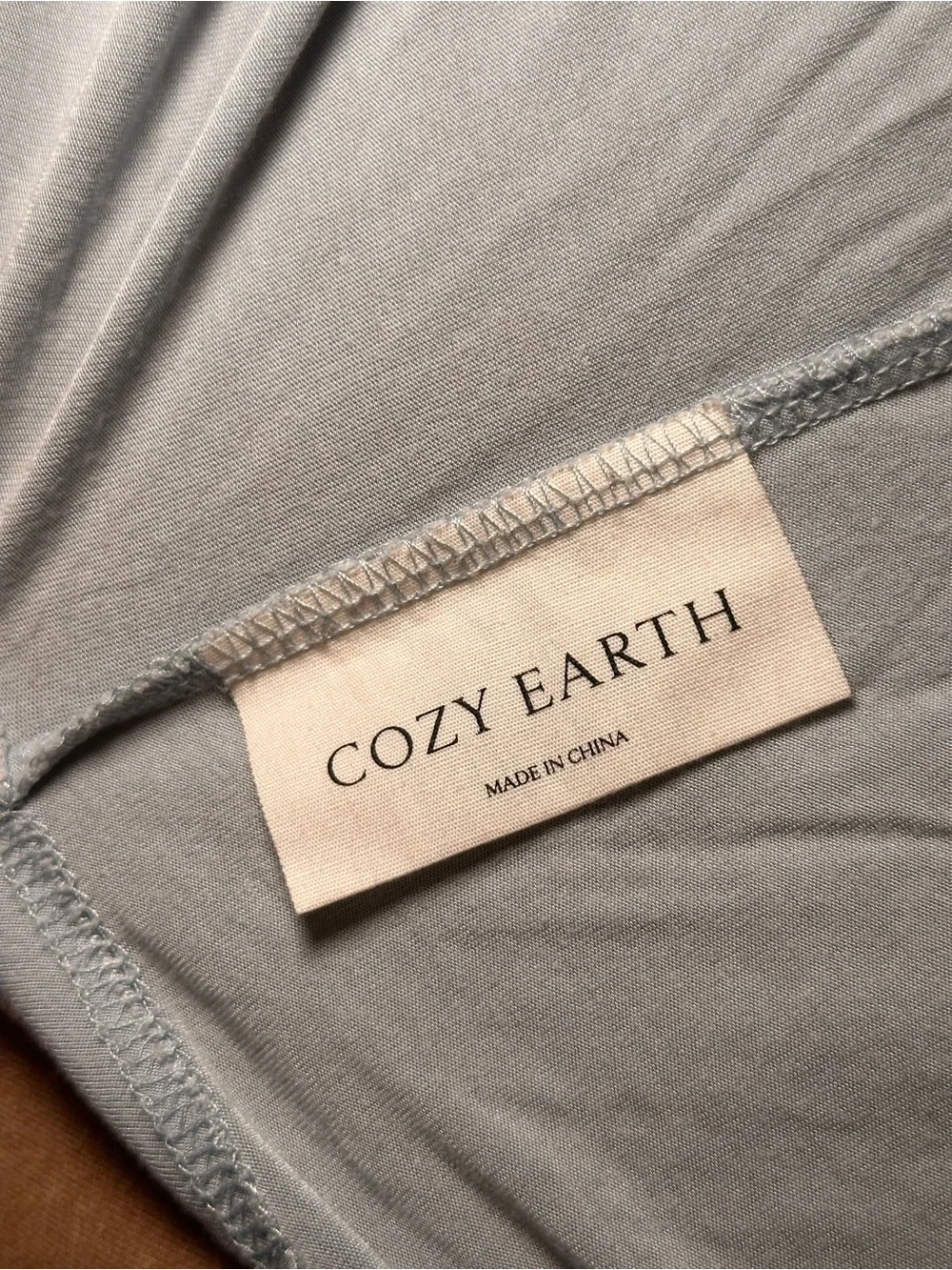 Cozy Earth Women's Light Blue Long Sleeve Pajama Set